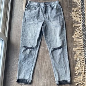 American Eagle acid wash boyfriend jean